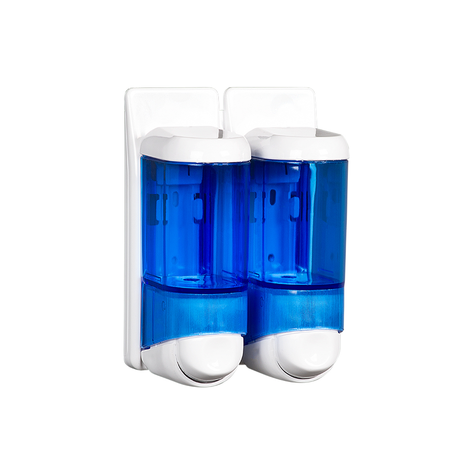 170 Ml  Freetwin Liquid Soap And Shampoo Dispenser T.Blue - White