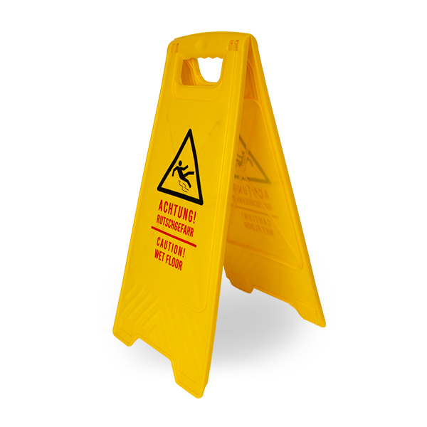 A Form Warnschild für rutschigen Boden Original 1