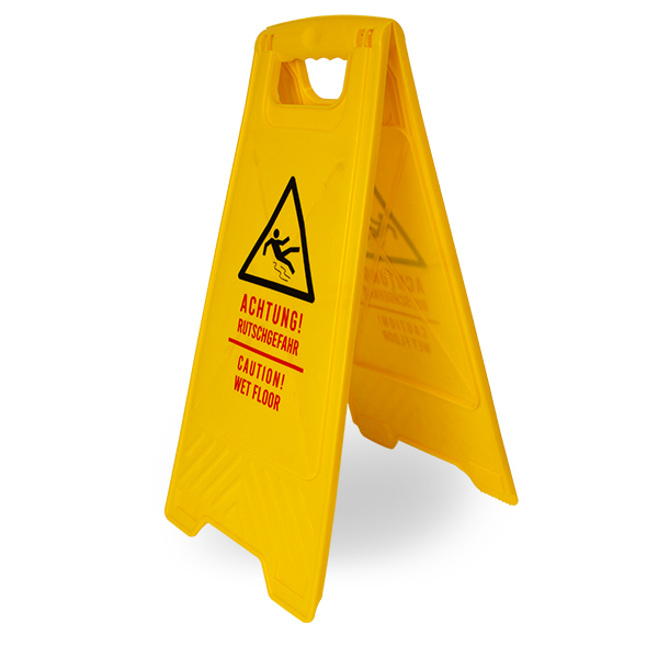A Form Warnschild für rutschigen Boden Original 3