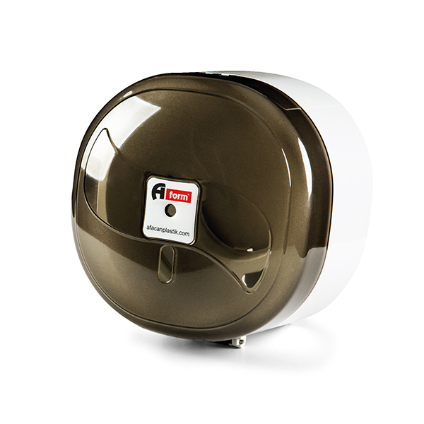 A Form Küçük İçten Çekme Tuvalet Kağıdı Dispenseri Şeffaf Füme