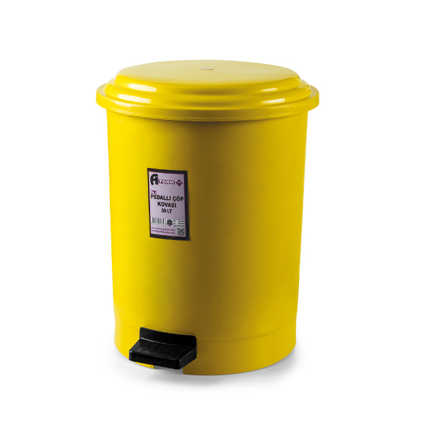A Form Pedal Bins 30 Liters Yellow